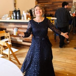 Navy Floor Length Formal Dress - Fancy, Wedding